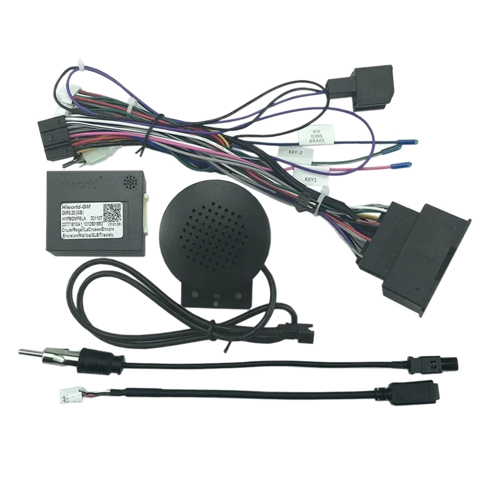 16-контактный жгут проводов аудиосистемы автомобиля, шнур питания аудиосистемы с коробкой Canbus для Cruze AVEO 2009 Изображение 0