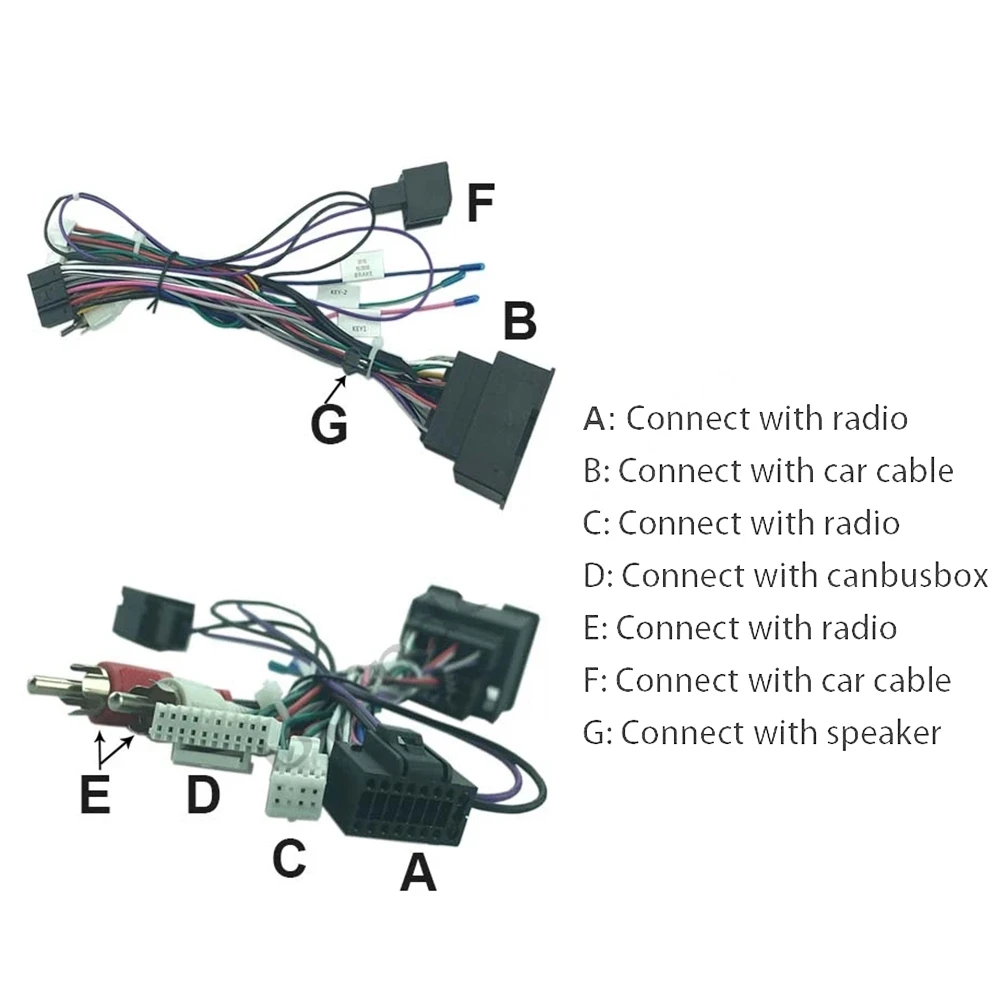 16-контактный жгут проводов аудиосистемы автомобиля, шнур питания аудиосистемы с коробкой Canbus для Cruze AVEO 2009 Изображение 1