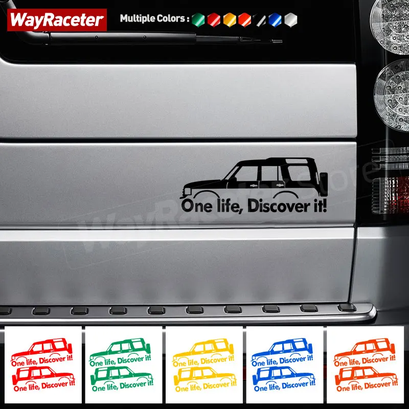 2 Шт. Светоотражающая наклейка на окно One Life Live It Discover Графическая наклейка для Range Rover Sport Discovery 3 4 Freelander Defender Изображение 0
