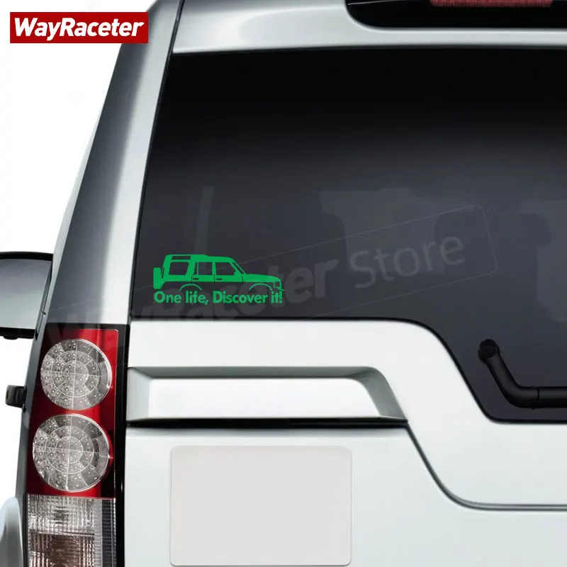 2 Шт. Светоотражающая наклейка на окно One Life Live It Discover Графическая наклейка для Range Rover Sport Discovery 3 4 Freelander Defender Изображение 4