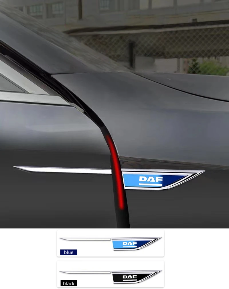 2шт металлические модифицированные наклейки с отделкой кузова и крыла для DAF XF 95 105 CF LF Автомобильные Аксессуары Изображение 0