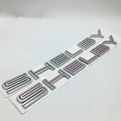5X 3D черный ABS логотип SHELBY эмблема заднего багажника наклейка на передний значок для стайлинга автомобилей super snake COBRA Mustang GT350 GT500 Изображение 0