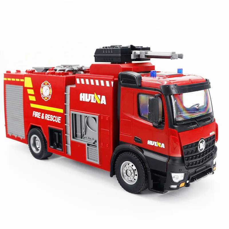 Huina 1562 Пожарная машина Инженерный автомобиль Пожарная машина Имитация электромобиля с дистанционным управлением Распыление воды Детские игрушки в подарок Изображение 4