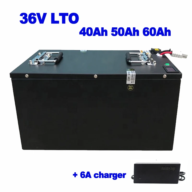 LTO 36v 40ah 50ah 60Ah 20000 циклов Литий-титанатная батарея с подруливающим устройством BMS jet Surfboard ebike UPS AGV вилочный погрузчик + Зарядное устройство 6A Изображение 0