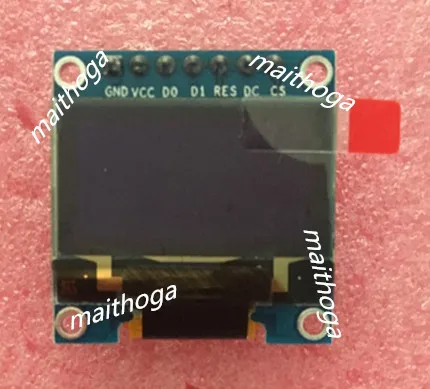 maithoga IPS 0,96-дюймовый 7-контактный белый OLED-экран с адаптерной платой SSD1306 Drive IC 128 * 64 SPI Интерфейс Изображение 0