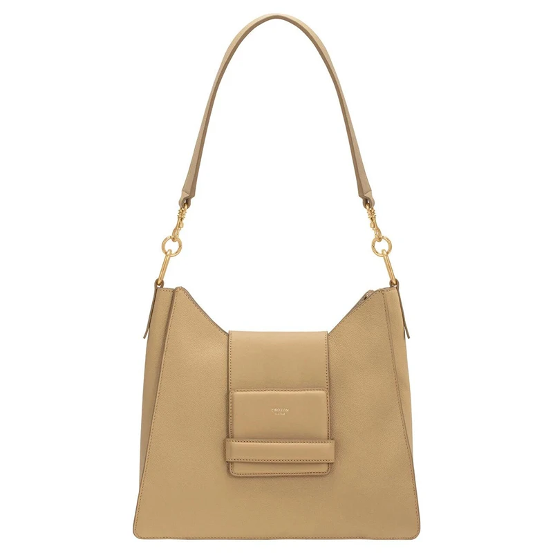 Oroton 2023, Новая модная универсальная женская сумка из французской натуральной кожи, Темпераментная сумка с вырезанной кнопкой Изображение 1