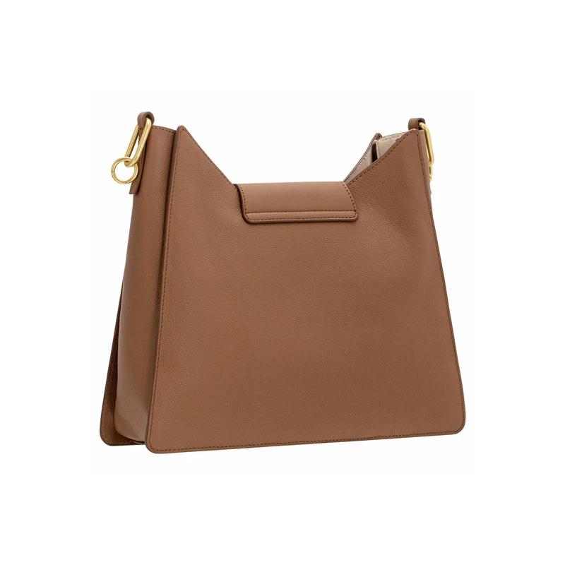 Oroton 2023, Новая модная универсальная женская сумка из французской натуральной кожи, Темпераментная сумка с вырезанной кнопкой Изображение 3