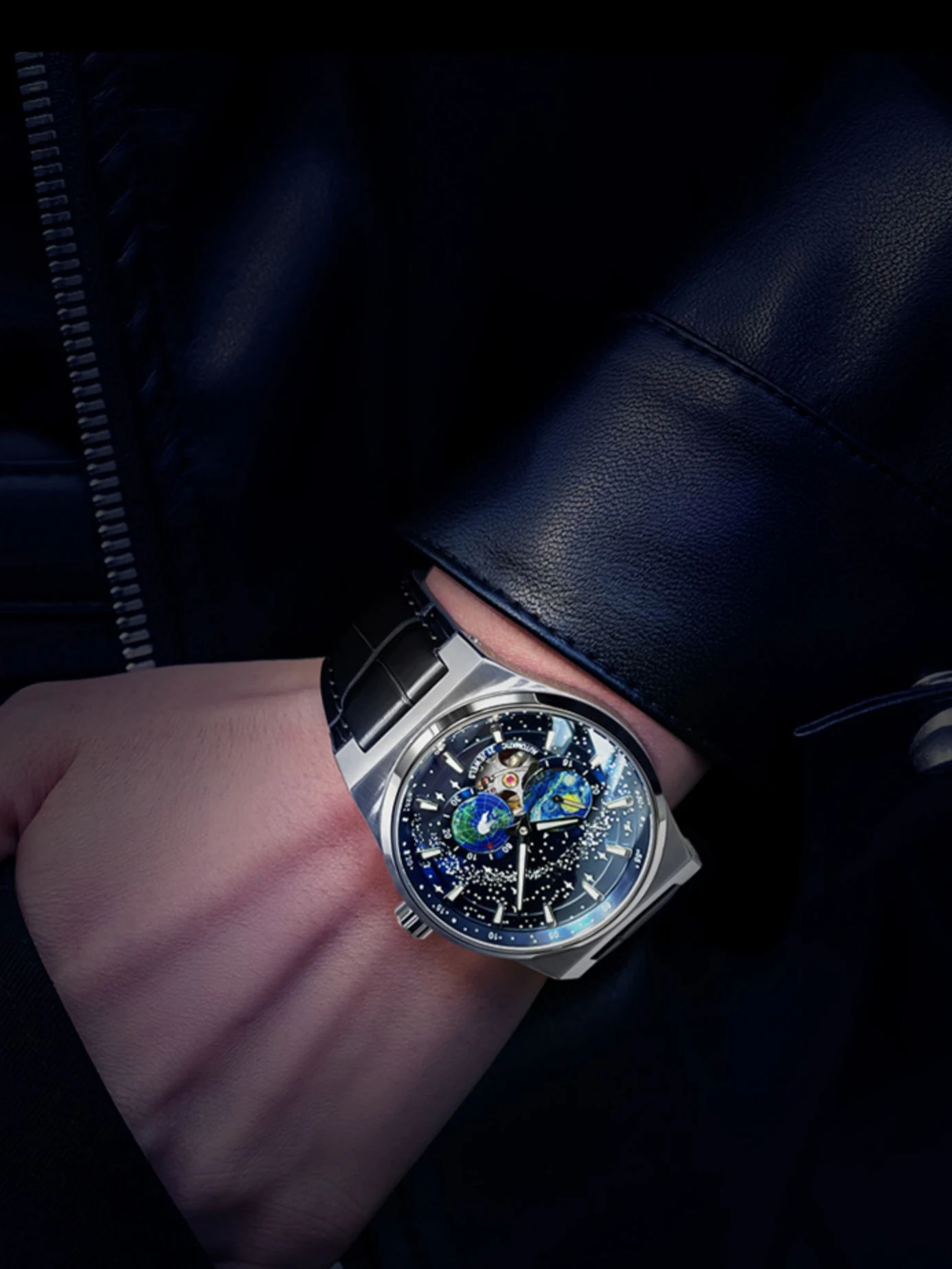 Reloj Hombre, мужские часы CARNIVAL от элитного бренда, часы с автоподзаводом, с секундной стрелкой, сапфировые водонепроницаемые часы со светящимся покрытием 5 бар Изображение 2
