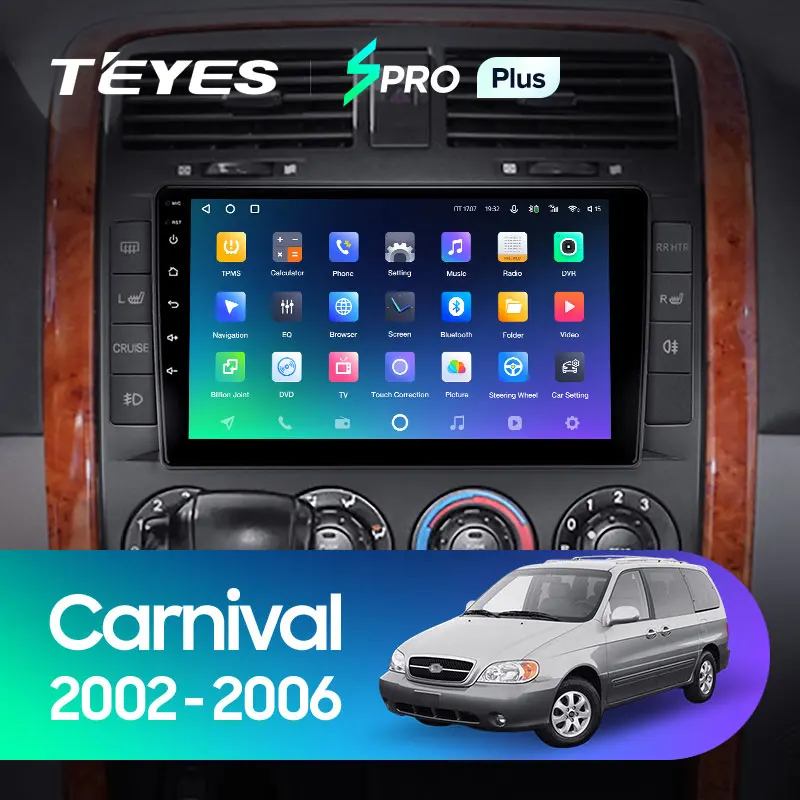 TEYES SPRO Plus Для Kia Carnival UP GQ 2002-2006 Автомобильный Радиоприемник Мультимедийный Видеоплеер Навигация GPS Android 10 Без 2din 2 din dvd Изображение 1