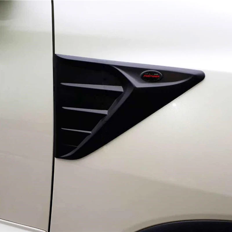 Для Toyota Fortuner 2017, Боковая вентиляционная крышка, украшение JDM на боковой ветровой лампе, Тюнинг деталей кузова, Стайлинг автоаксессуаров Изображение 2