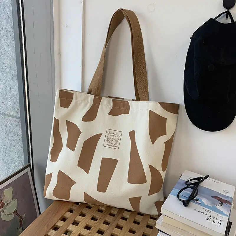 Дорожная сумка, женская холщовая сумка, сумки для женщин, ins, Маленькая дизайнерская сумка через плечо в корейском стиле, ручная хозяйственная сумка Изображение 2