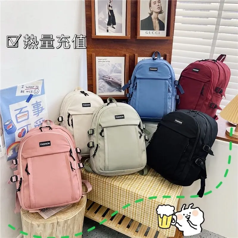 Женский рюкзак Xiaomi большой емкости, трендовая школьная сумка для старшеклассников, студенческая сумка для кампуса, рюкзак для путешествий на открытом воздухе Изображение 1