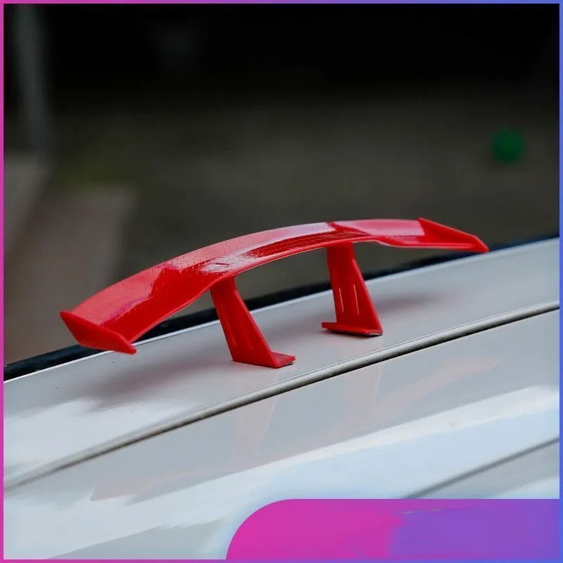 Задний Спойлер Автомобиля Mini Wings Маленькая Модель Украшения Автоаксессуары Черный Синий Красный Белый Серый GT Style Winglet для автомобиля Mazda Изображение 2