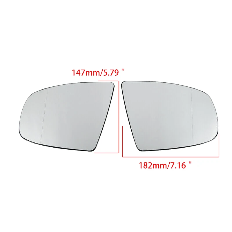 Левое боковое зеркало заднего вида, боковое зеркальное стекло с подогревом + регулировка для BMW X5 E70 2007-2013 X6 E71 E72 2008-2014 Изображение 3