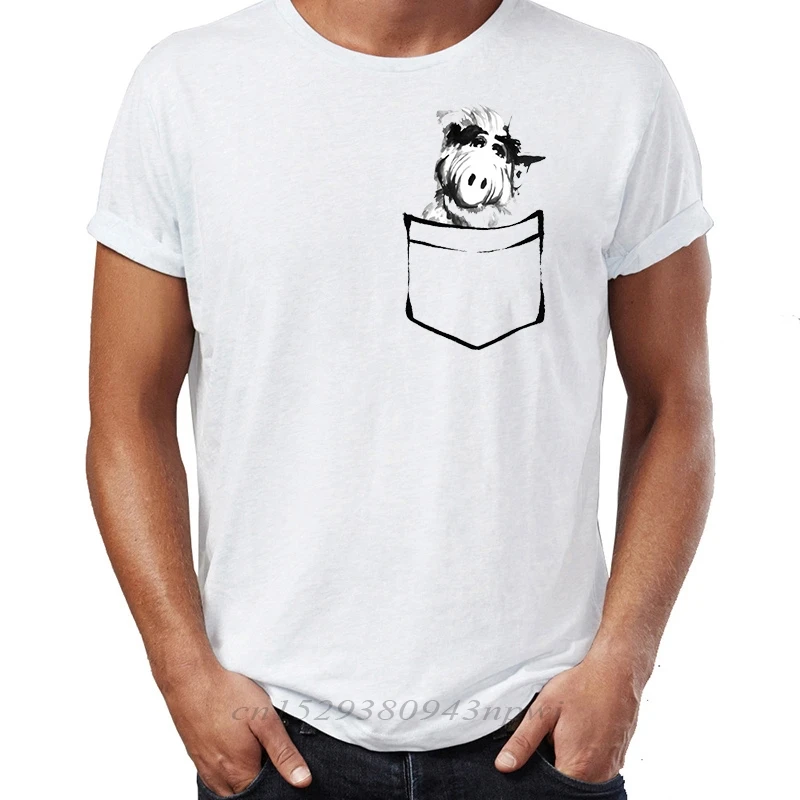 Мужские футболки в стиле хип-хоп Alf Life Form Melmac, потрясающие футболки с рисунком уличных парней, Swag, 100% Хлопок, Camiseta Изображение 1