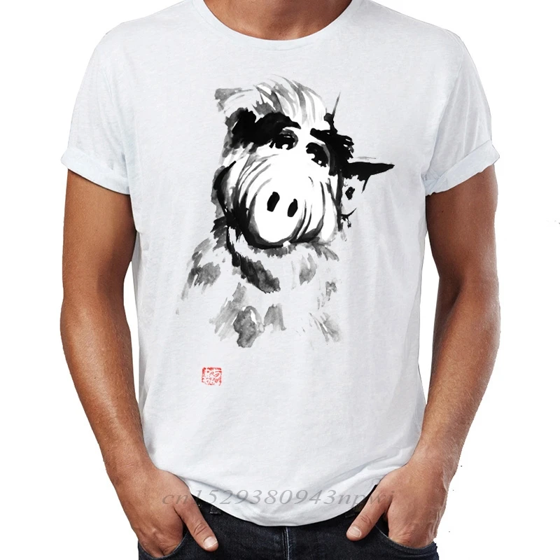 Мужские футболки в стиле хип-хоп Alf Life Form Melmac, потрясающие футболки с рисунком уличных парней, Swag, 100% Хлопок, Camiseta Изображение 2