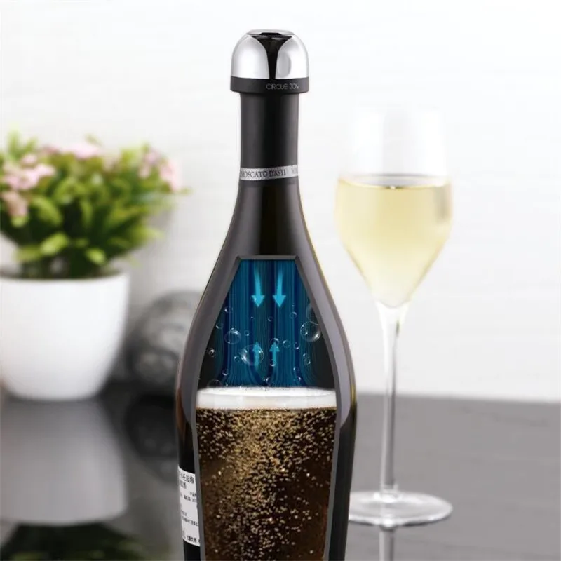 Пробка для шампанского для игристого вина Youpin Circle Joy Мини-винная пробка с поворотным замком, силикон для эффективного сохранения в вакууме Изображение 2