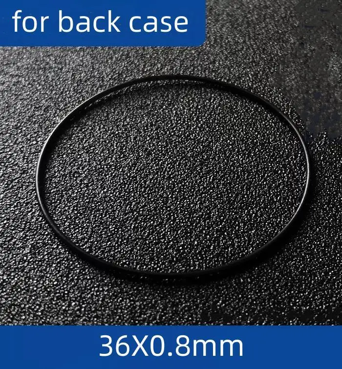 Черная прокладка Уплотнительное кольцо Пластиковая Водонепроницаемая прокладка для ремонта часов Задняя крышка Запчасти для MDV-106 Изображение 0