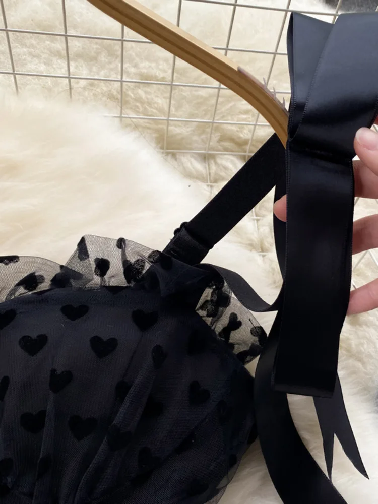 Элегантное Черное Длинное платье, Летнее Женское Сетчатое тюлевое кружевное платье в горошек, женское тонкое винтажное платье Макси трапециевидной формы, Vestidos Изображение 4